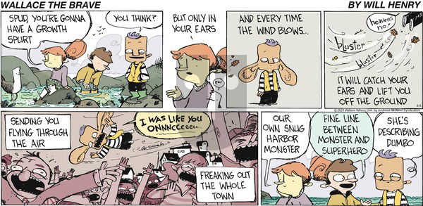 Wallace the Brave on Sunday April 4, 2021 Comic Strip