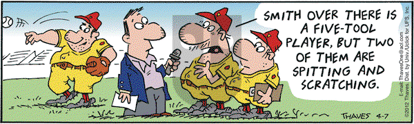 Frank and Ernest on Saturday April 7, 2012 Comic Strip