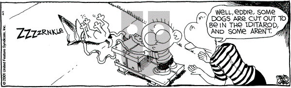 The Buckets on Saturday June 2, 2001 Comic Strip