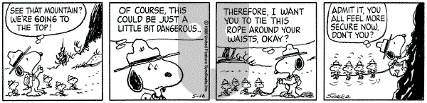 Peanuts on Friday May 16, 1986 Comic Strip