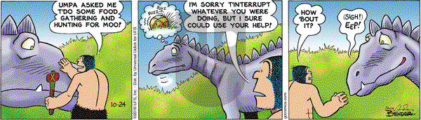 Alley Oop on Monday October 24, 2016 Comic Strip