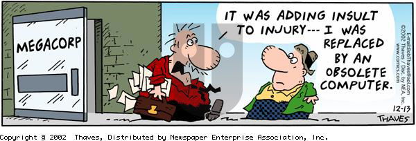 Frank and Ernest on Friday December 13, 2002 Comic Strip