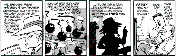 Doonesbury on Thursday November 9, 1995 Comic Strip
