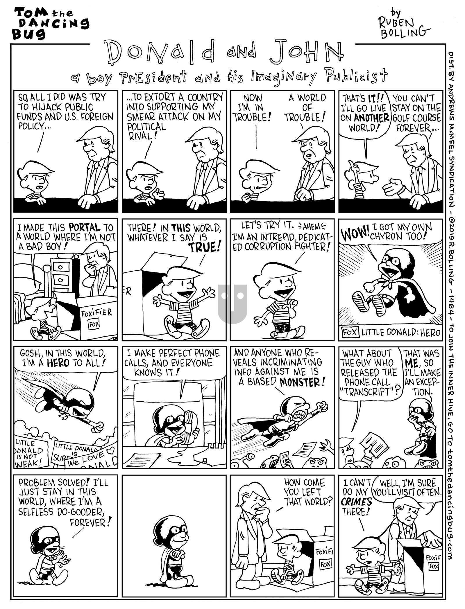 Tom the Dancing Bug - Monday November 18, 2019 Comic Strip