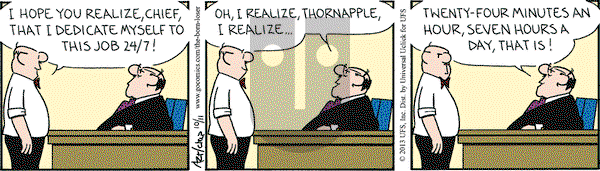 The Born Loser on Friday October 11, 2013 Comic Strip