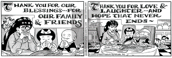 Nancy on Thursday November 24, 2005 Comic Strip
