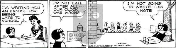 Nancy on Tuesday January 26, 1971 Comic Strip