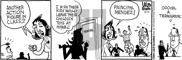 La Cucaracha on Wednesday September 10, 2003 Comic Strip