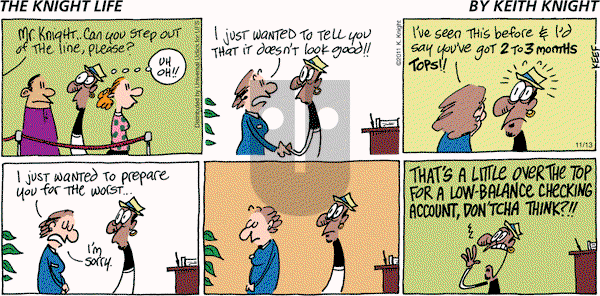 The Knight Life - Sunday November 13, 2011 Comic Strip