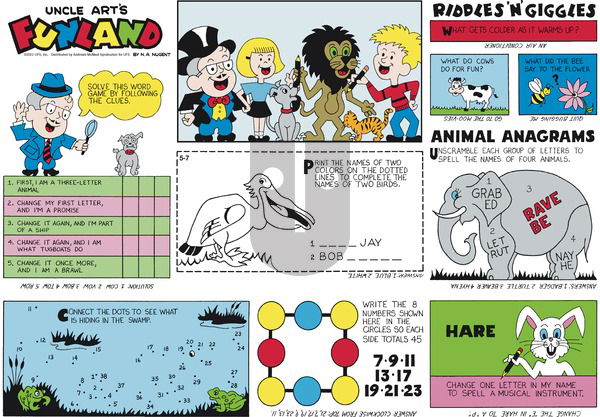 Uncle Art's Funland on Sunday May 7, 2023 Comic Strip