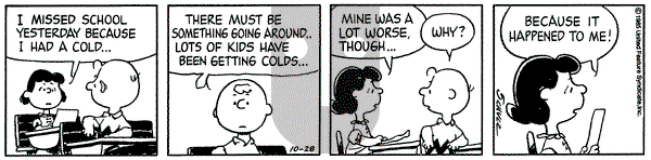 Peanuts on Monday October 28, 1985 Comic Strip