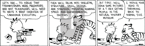 Calvin and Hobbes - Friday November 26, 1993 Comic Strip