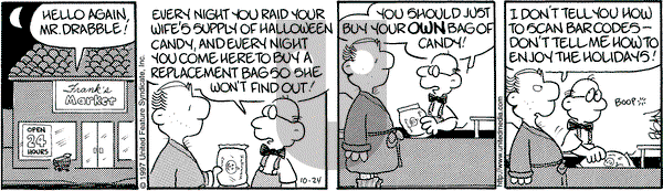 Drabble on Friday October 24, 1997 Comic Strip