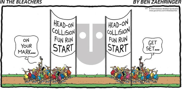 In the Bleachers - Sunday March 3, 2024 Comic Strip