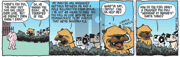 Pooch Cafe on Monday April 28, 2008 Comic Strip