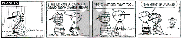 Peanuts on Saturday June 22, 1963 Comic Strip