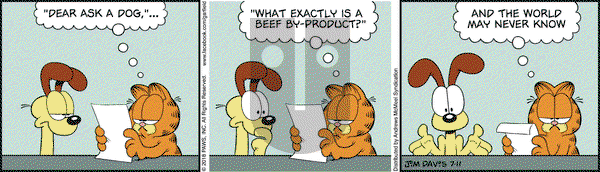 Garfield on Wednesday July 11, 2018 Comic Strip