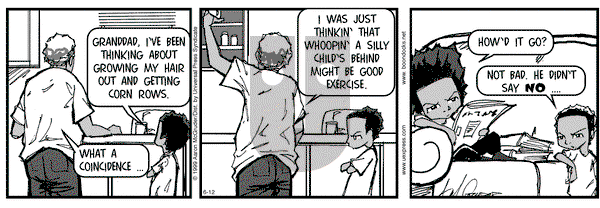 The Boondocks on Thursday October 21, 1999 Comic Strip