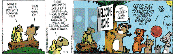 Over the Hedge on Saturday November 3, 2007 Comic Strip
