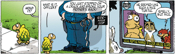 Over the Hedge on Thursday September 18, 2014 Comic Strip