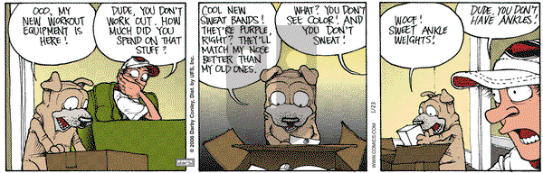 Get Fuzzy on Monday January 23, 2006 Comic Strip