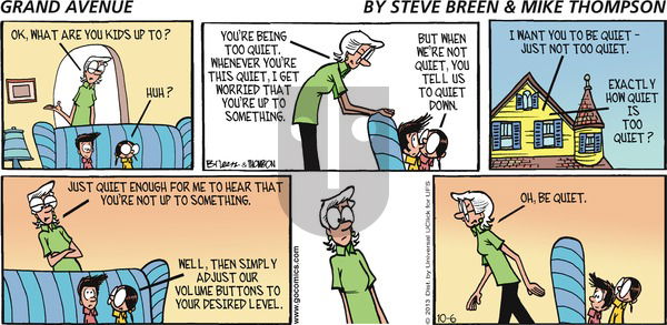 Grand Avenue on Sunday October 6, 2013 Comic Strip