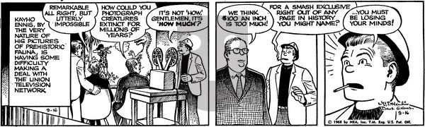 Alley Oop on Monday September 16, 1968 Comic Strip