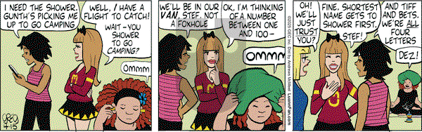 Luann on Tuesday April 15, 2025 Comic Strip