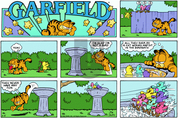 Garfield on Sunday May 5, 1985 Comic Strip