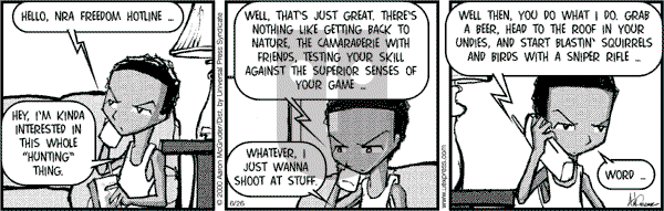 The Boondocks on Monday January 27, 2014 Comic Strip