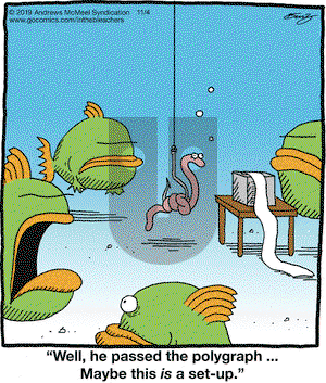In the Bleachers on Monday November 4, 2019 Comic Strip