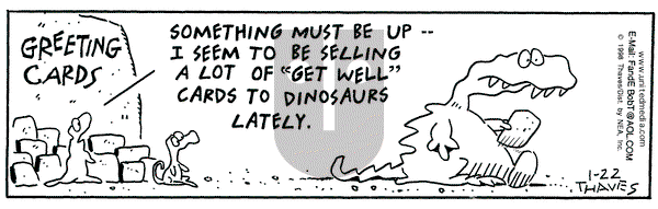 Frank and Ernest on Thursday January 22, 1998 Comic Strip