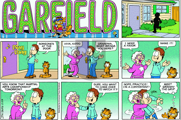 Garfield - Sunday February 29, 2004 Comic Strip