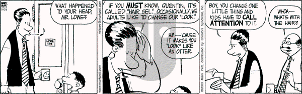 Mr. Lowe - Thursday September 26, 2024 Comic Strip