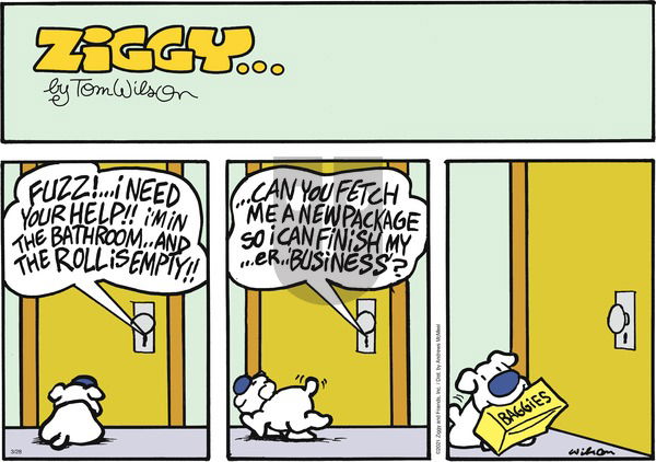 Ziggy on Sunday March 28, 2021 Comic Strip