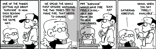 FoxTrot on Tuesday November 6, 2001 Comic Strip