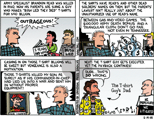 Ted Rall on Monday May 19, 2008 Comic Strip