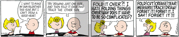 Peanuts on Wednesday February 4, 2004 Comic Strip