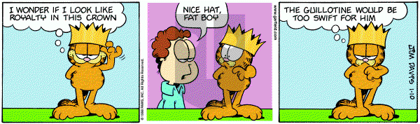 Garfield on Saturday January 10, 1998 Comic Strip