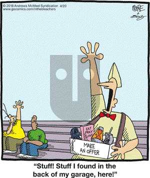 In the Bleachers on Friday April 20, 2018 Comic Strip