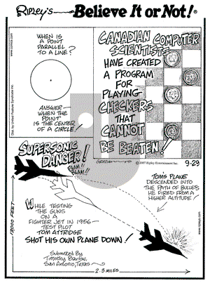 Ripley's Believe It or Not on Saturday September 29, 2007 Comic Strip