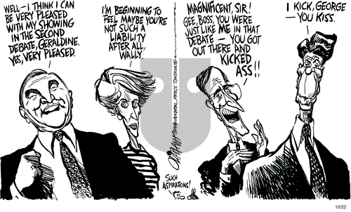 Pat Oliphant on Monday October 22, 1984 Comic Strip