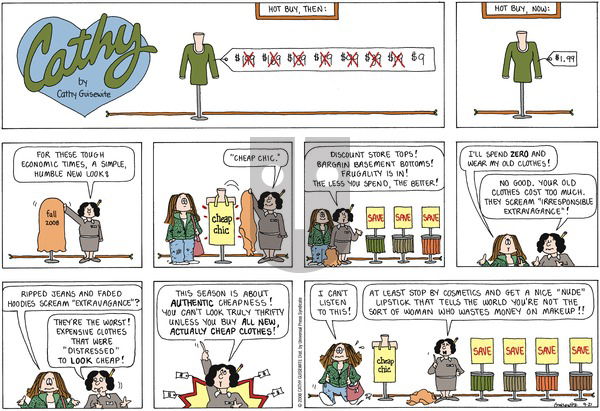 Cathy Classics on Sunday September 21, 2008 Comic Strip