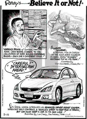 Ripley's Believe It or Not on Thursday March 16, 2006 Comic Strip