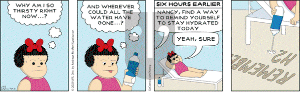 Nancy on Saturday July 24, 2021 Comic Strip