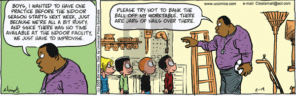Cleats on Saturday February 19, 2005 Comic Strip