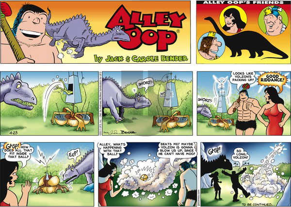 Alley Oop on Sunday April 23, 2017 Comic Strip