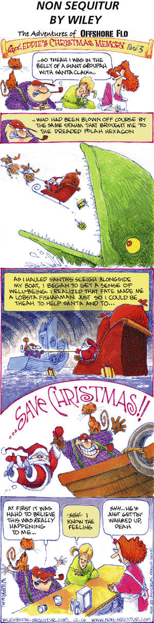 Non Sequitur on Sunday December 23, 2001 Comic Strip