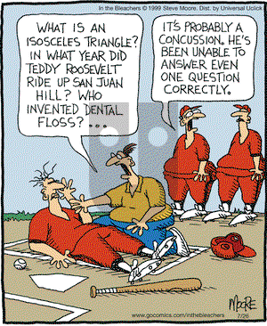 In the Bleachers on Thursday July 26, 2012 Comic Strip