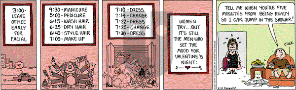 Cathy Classics on Wednesday February 14, 2007 Comic Strip